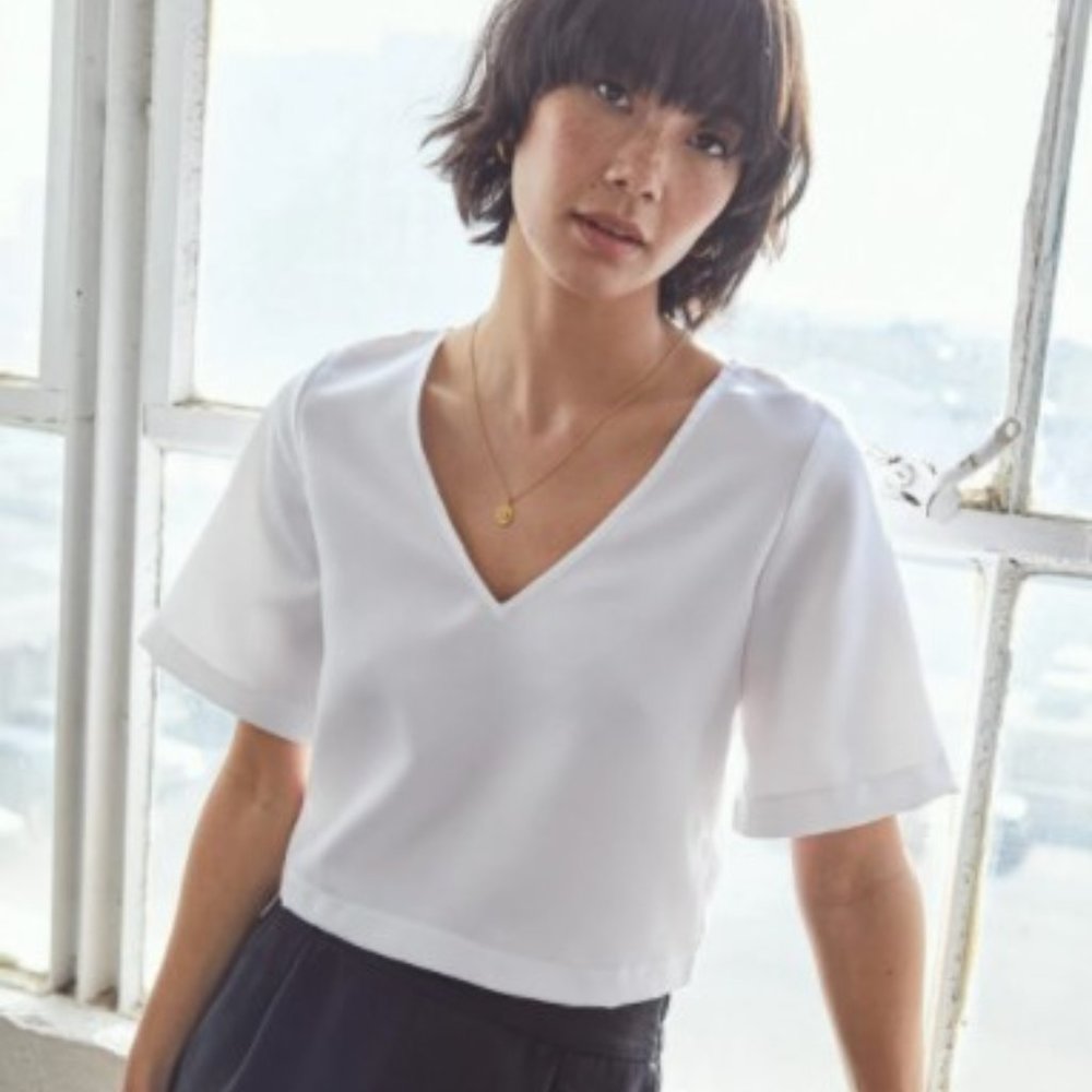 New with tags VETTA White Blouse - Picture 3 of 8